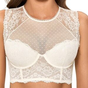Cute bustier cream color